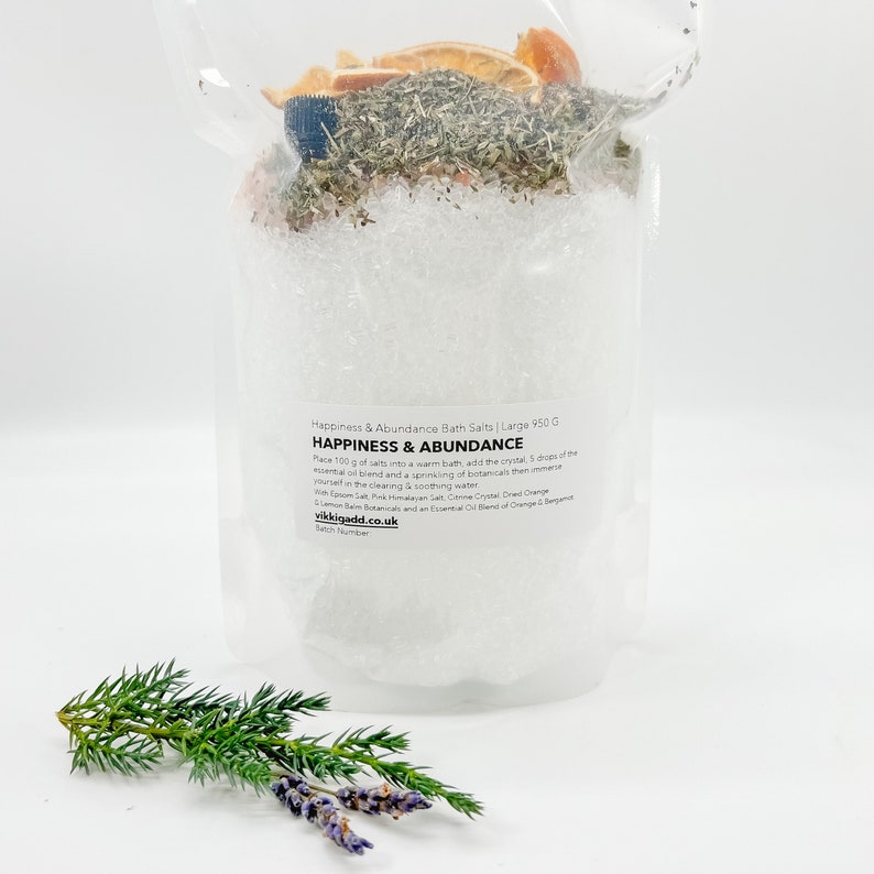 Ritual Bath Salts with Pure Essential Oil and Healing Crystal image 4