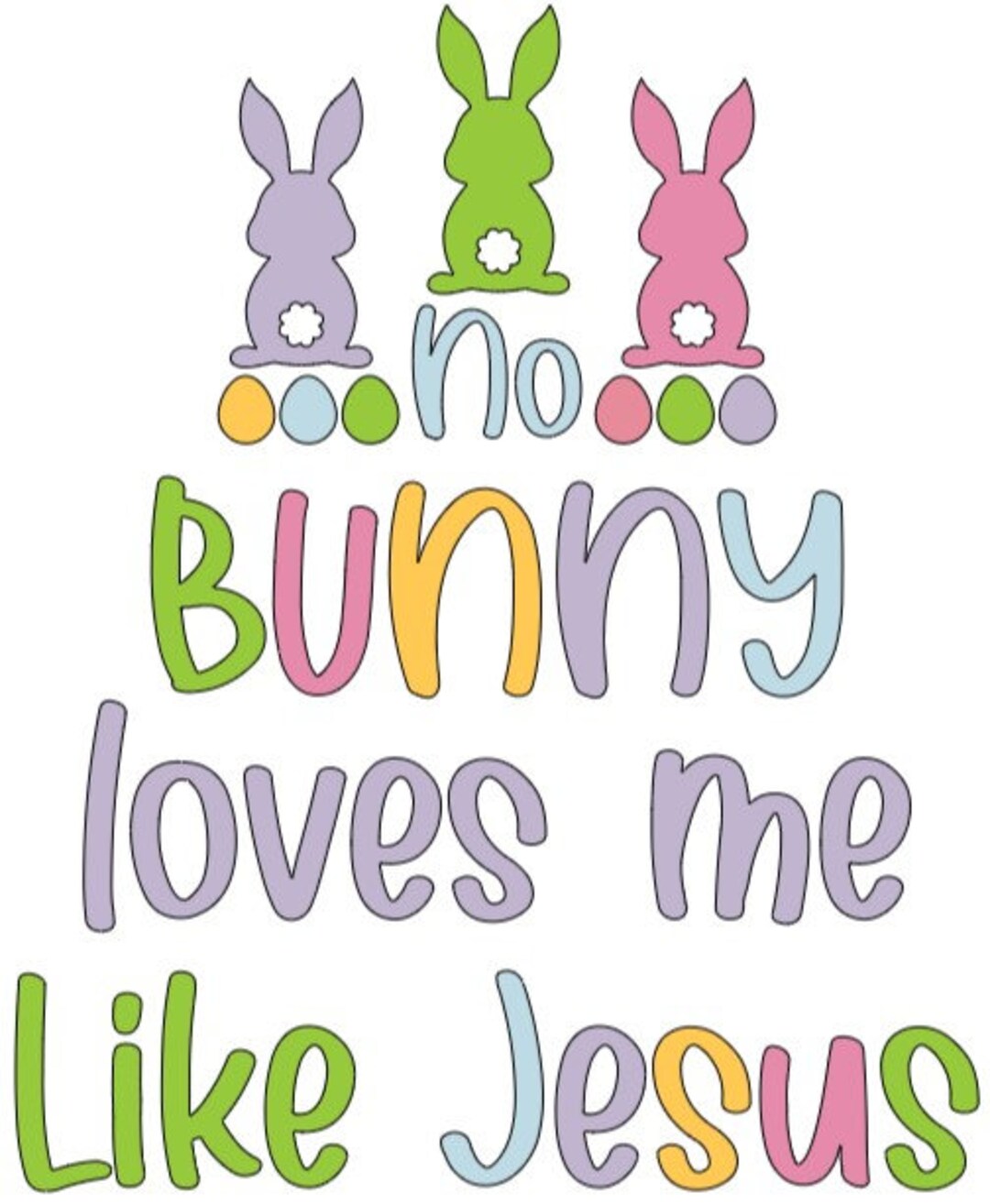 No Bunny Loves Me Like Jesus SVG - 37+ Best Easter SVG Crafters Image