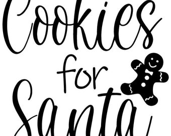 Cookies für Santa SVG & JPG DigitalDownload | Cricut | Silhouette