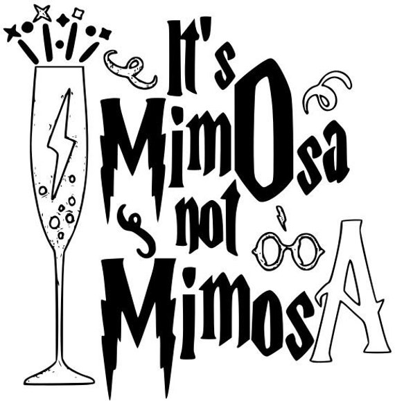 Its Mimosa Not Mimosa New Version SVG & JPG Digital Download