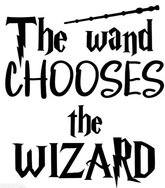 The Wand Chooses the Wizard SVG &amp; JPG Digital Download - Etsy