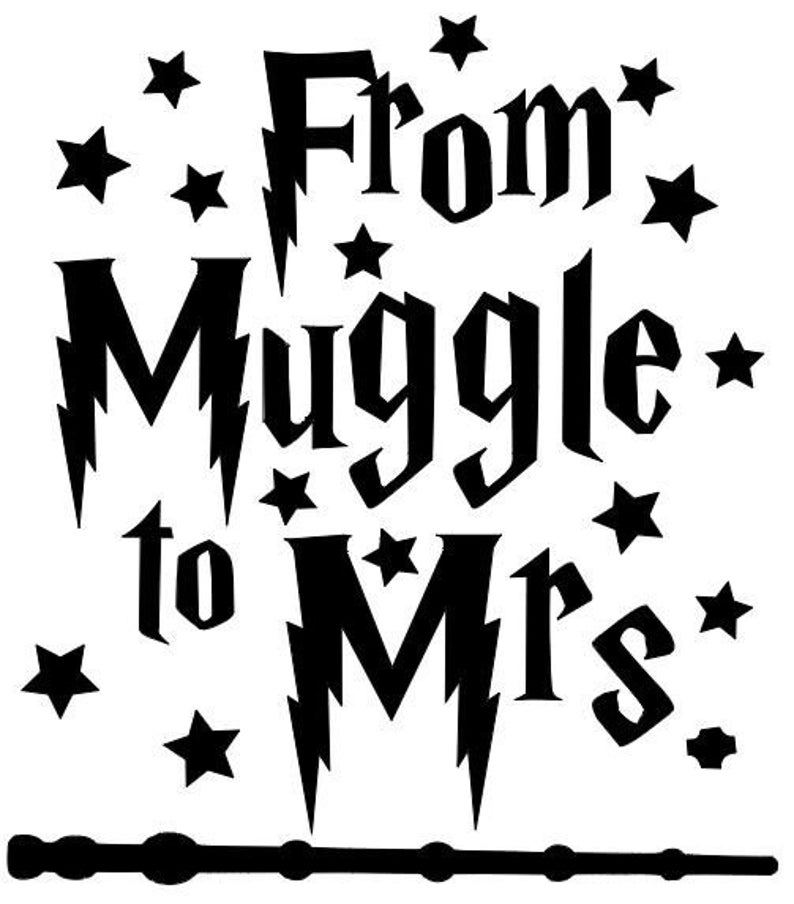 From Muggle to Mrs. SVG &amp; JPG Digital Download Cricut Silhouette - Etsy UK