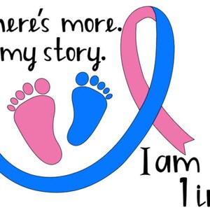 C'è dell'altro. Alla mia storia. Sono 1 su 4. #PregnancyLoss SVG & JPG Digital Download / Cricut / Silhouette