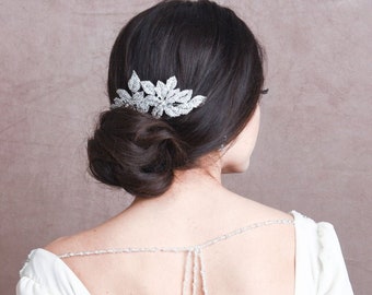 Vintage Sparkle Hair Comb, Available in Silver, Bridal Accessories, Bridal Hair, Bridesmaid Hair, Crystal Bridal Comb Wedding Gift