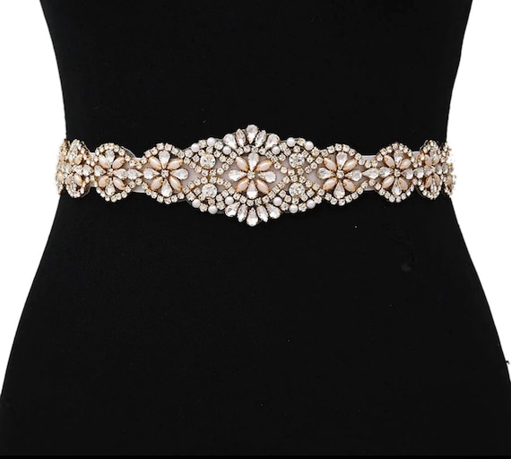Cinturón de novia de cristal accesorios para vestidos de - Etsy México Cinturón de novia de cristal accesorios para vestidos de - Etsy México