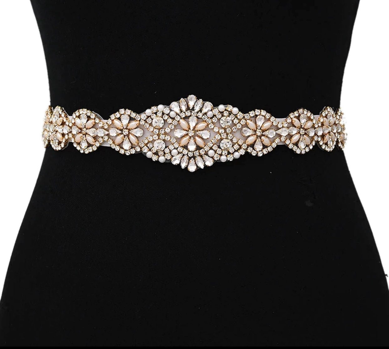 Crystal Bridal Belt Wedding Dress Belt Bridal Accessories Etsy UK