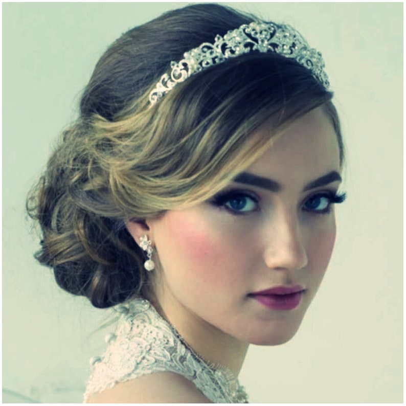 Lorena Pearl Bridal Tiara Wedding Tiara Bridal Accessories Etsy UK