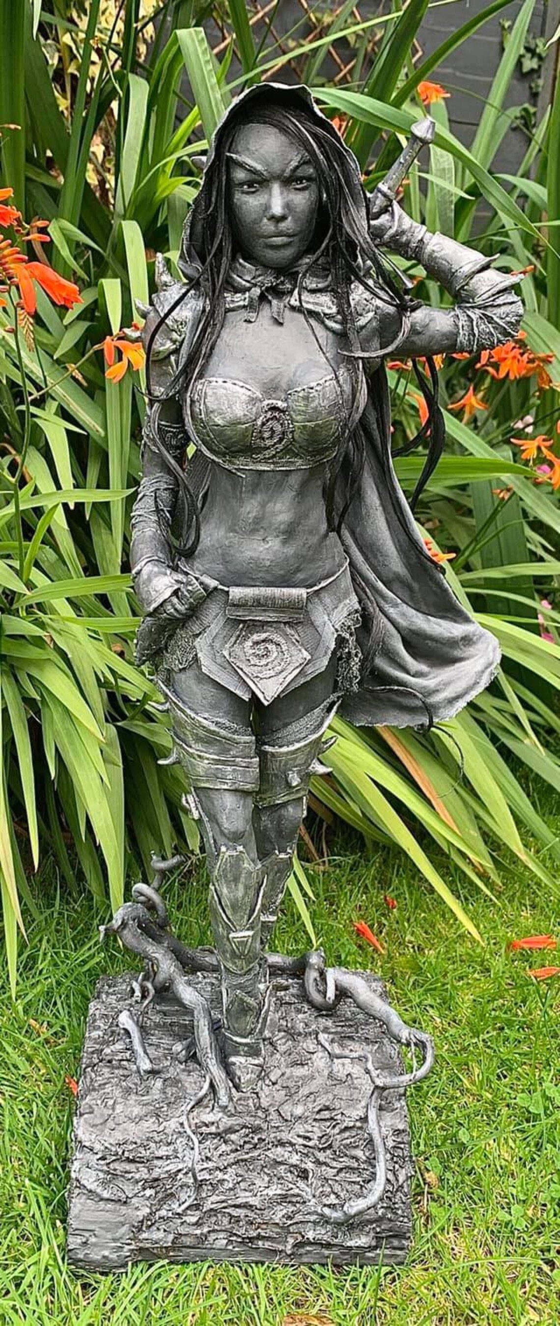 Mixed Media Dark Elf Statue Fantasy Inspired. Etsy