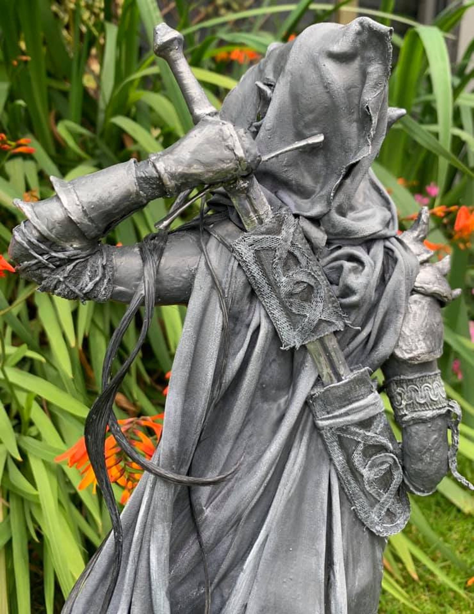 Mixed Media Dark Elf Statue Fantasy Inspired. Etsy