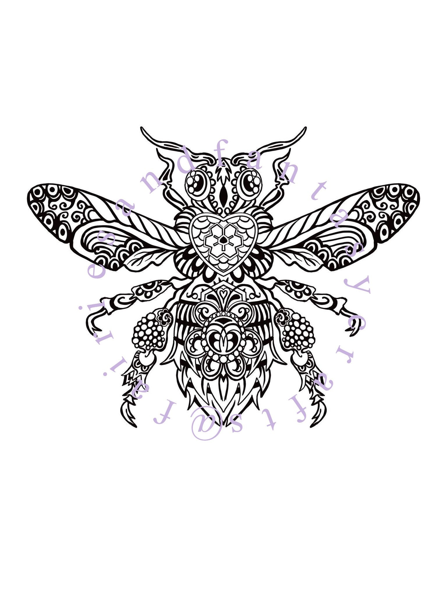 Download Manchester Bee Mandala SVG/JPG | Etsy
