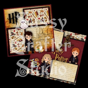 Universal Studios Scrapbook Pages - Premade Quick Pages - 12x12 Pages - Just Add Photos