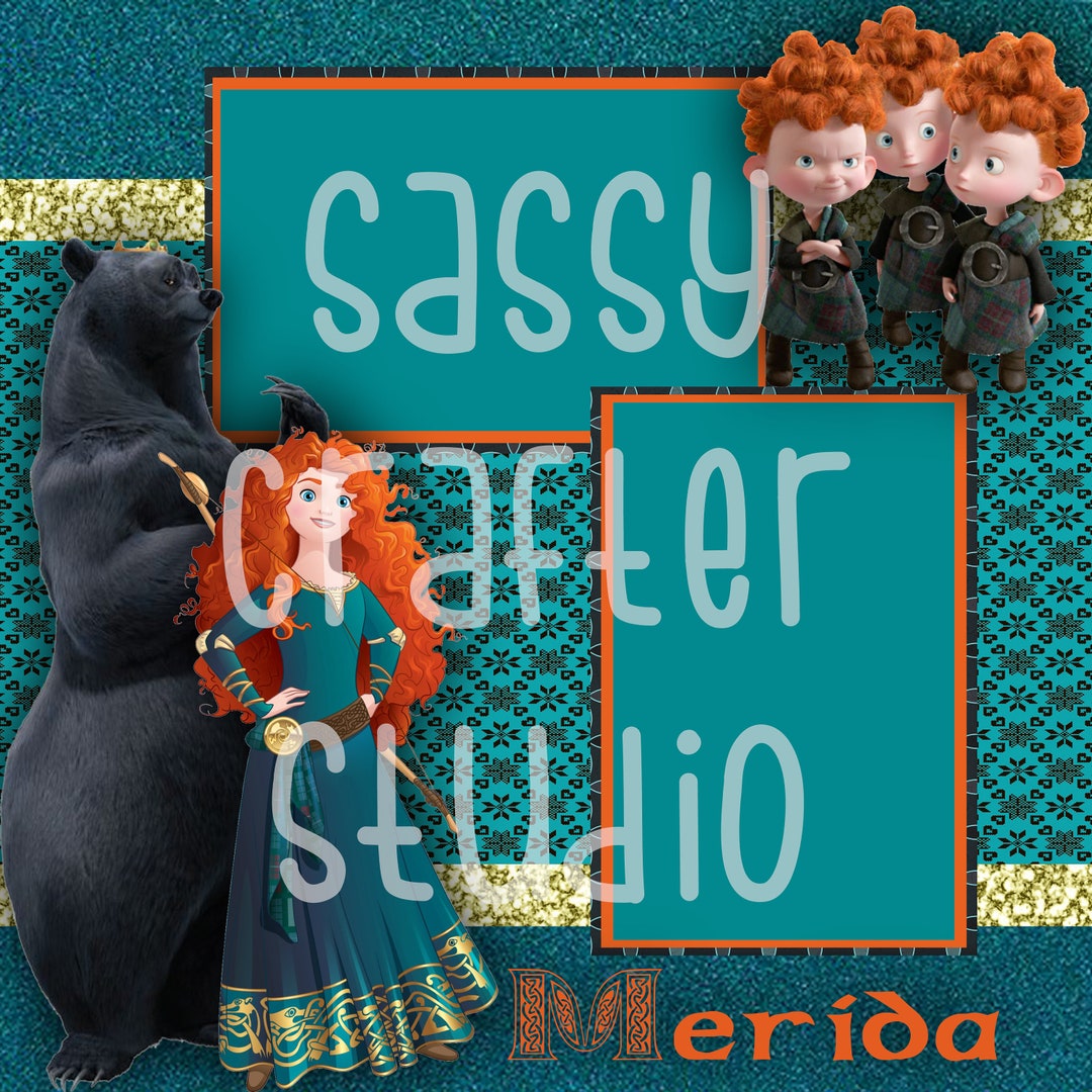 Disney Scrapbook Pages - Meet and Greet - Merida - Readymade Pages ...