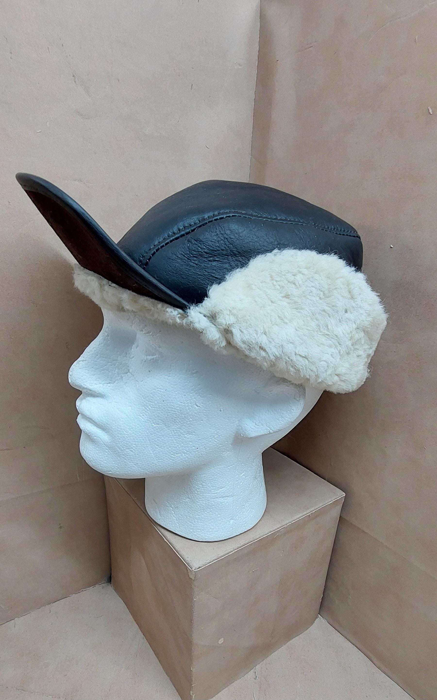 Sheepskin Flying Cap: WW2 B2 USAF Gunners Hat - Etsy