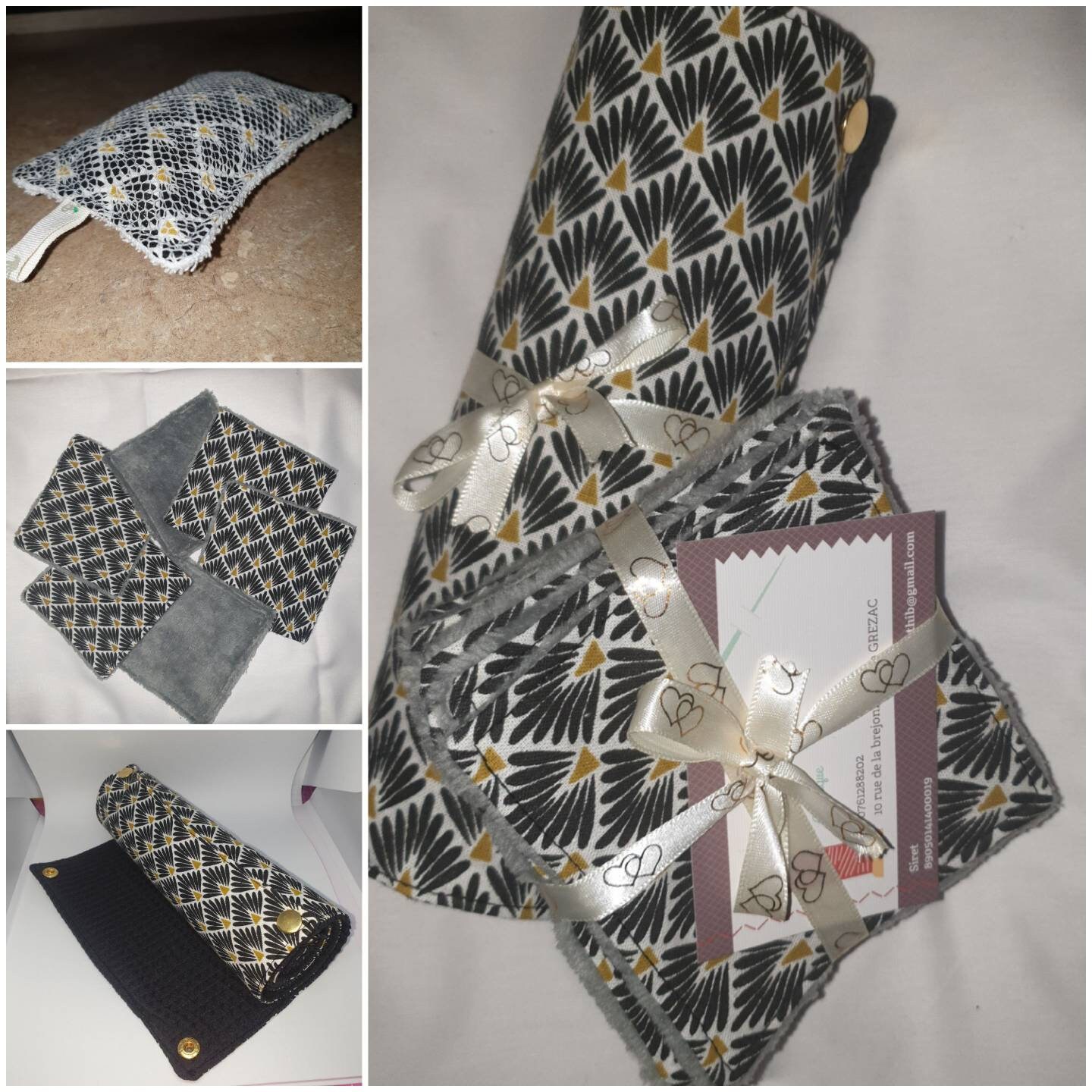 Ensemble Essuie Mains Lavable/Éponge Lavable/ Lingettes Lavables