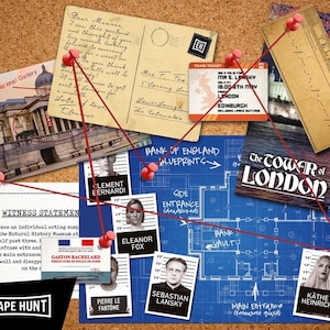 English robbery. An escape game at home! Download your game kit, print, cut out... play!
