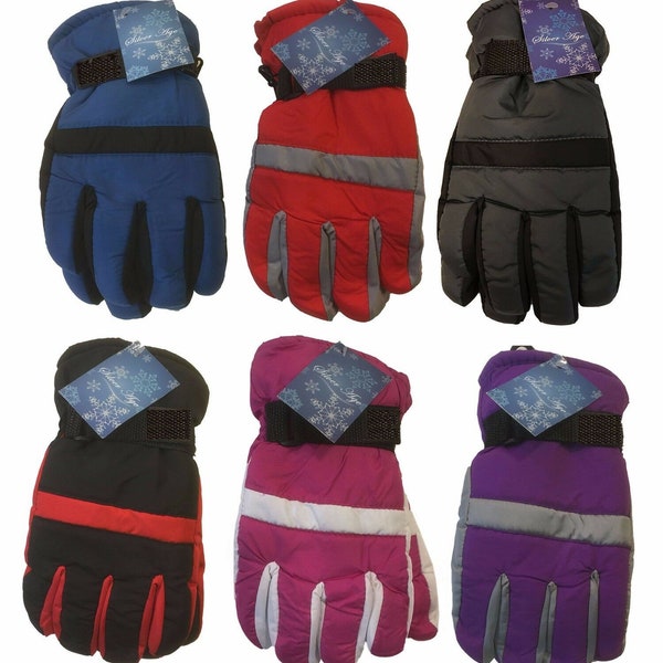 Outdoor Sports Winter Thermal Insulation Youth Girls Boys Waterproof Ski Gloves