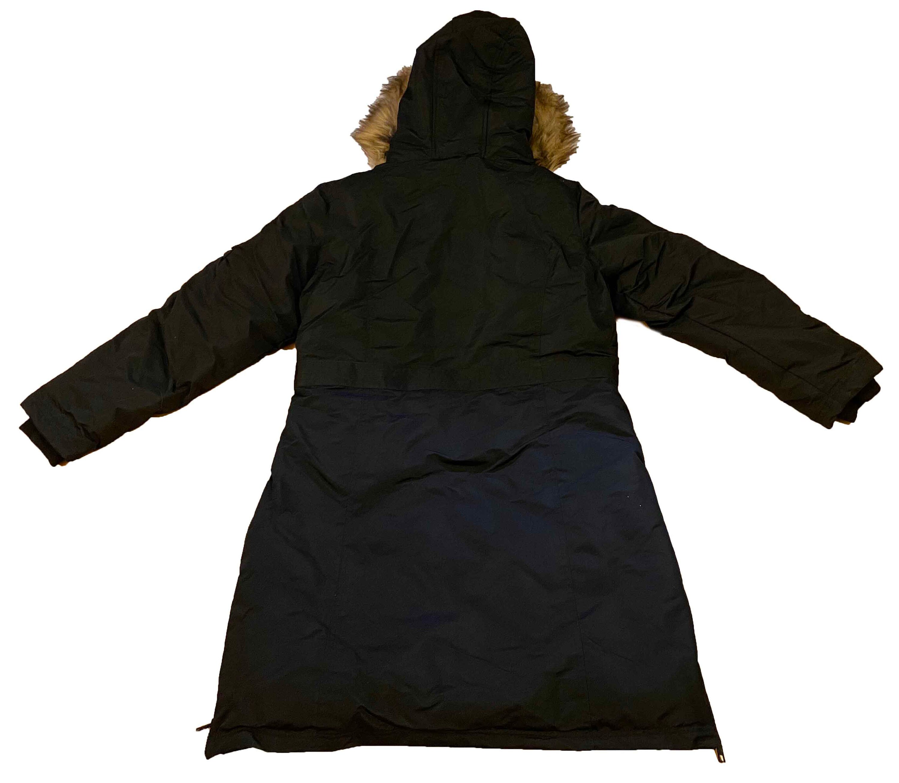 Canada Weather Gear Waterproof Shell Black Long Warm Jacket Coat Puffer with Removable Hood
