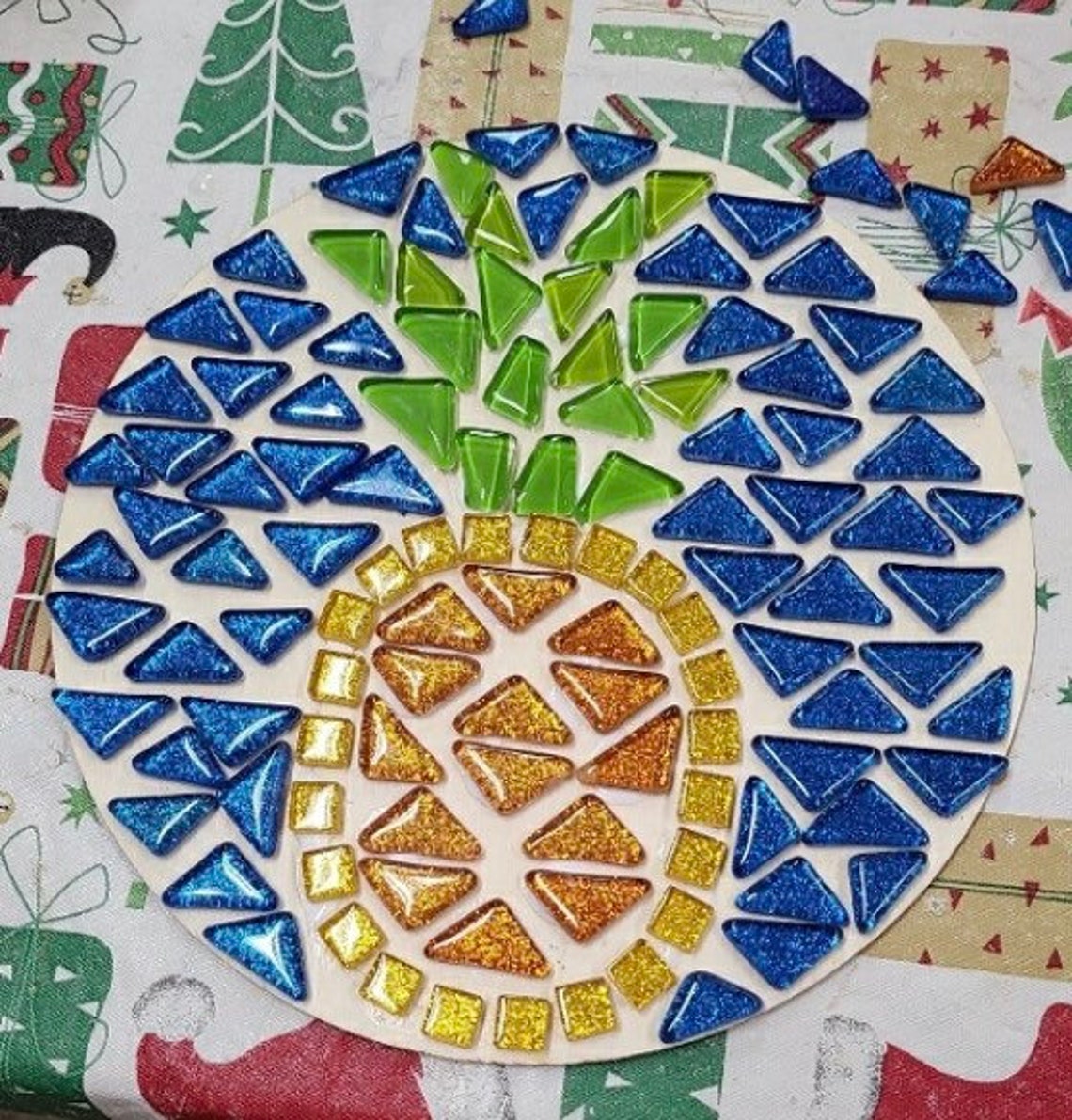 Easy Mosaic Kits Adults Trivet For Hot Dishes Pineapple Etsy
