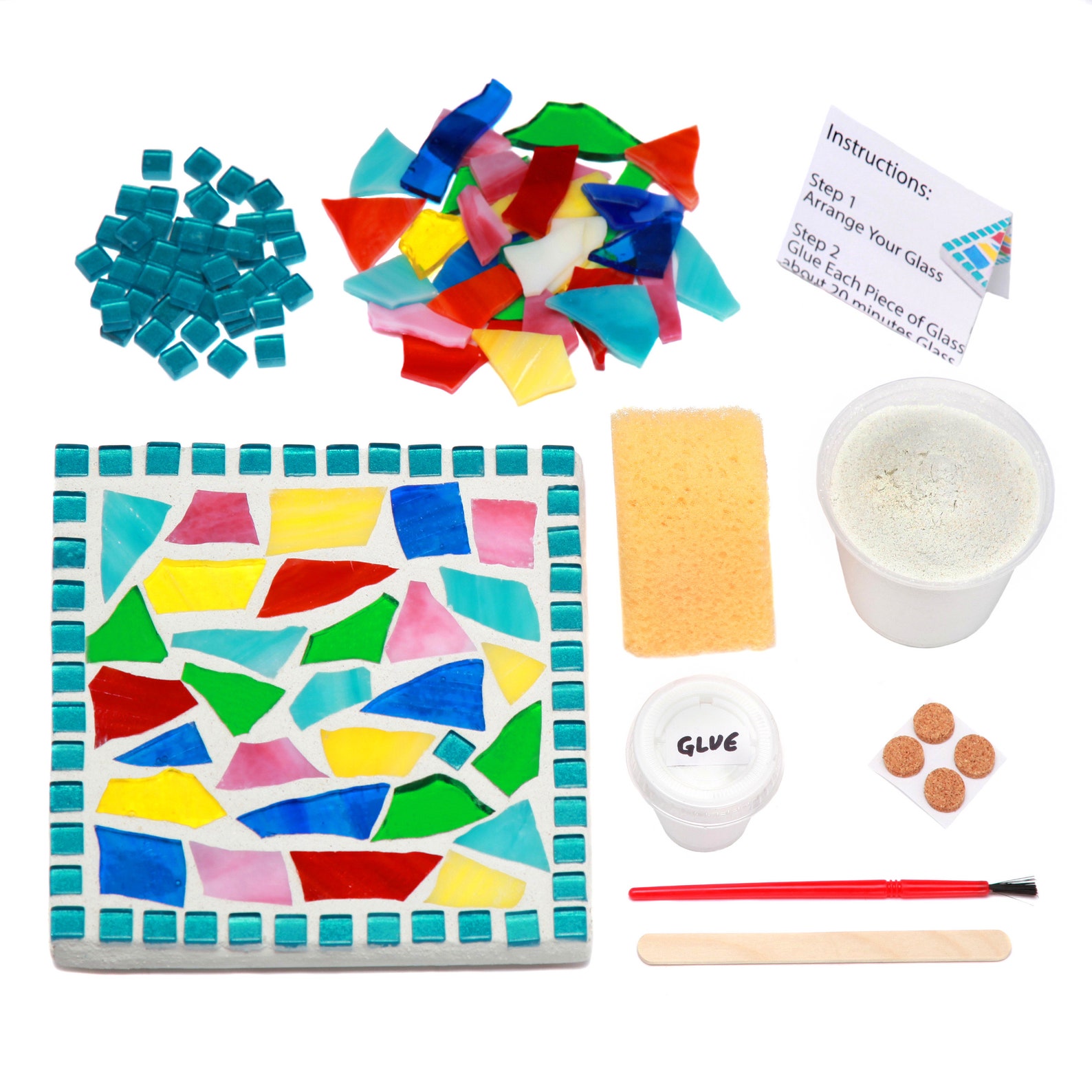 Mosaic Kits for Adults Mosaic Tile Kits Glass Variety Pack Mix Etsy