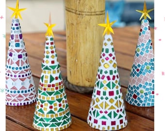 Christmas Crafts Kits Adults Mosaic Tree Kit DIY All Supplies Included!