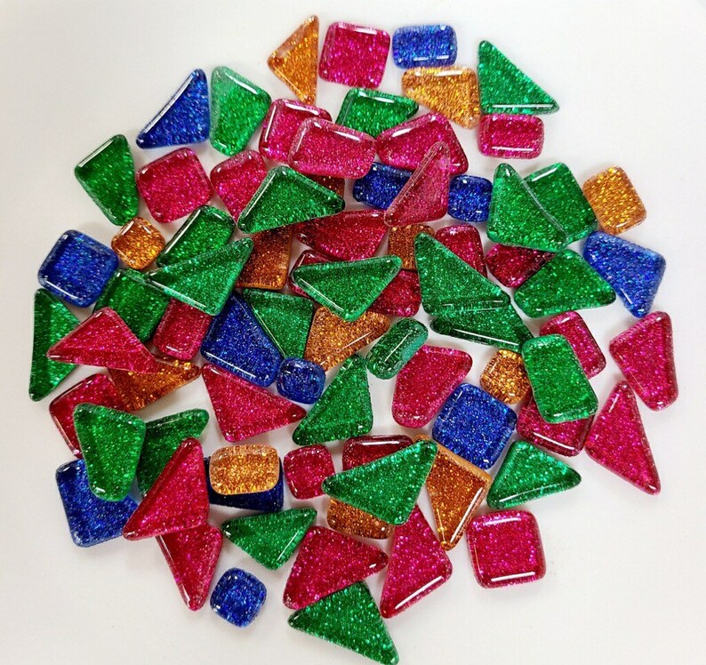 Glitzer Glasstücke Mosaik Handwerk Kit funkeln Fliesen | Etsy