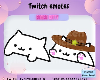 bongokat, bongokat, katten-emotes, bongokatten-emotes, schattige emotes, poes-emote, twitch-emote, twitch-badges, kattendans-emote