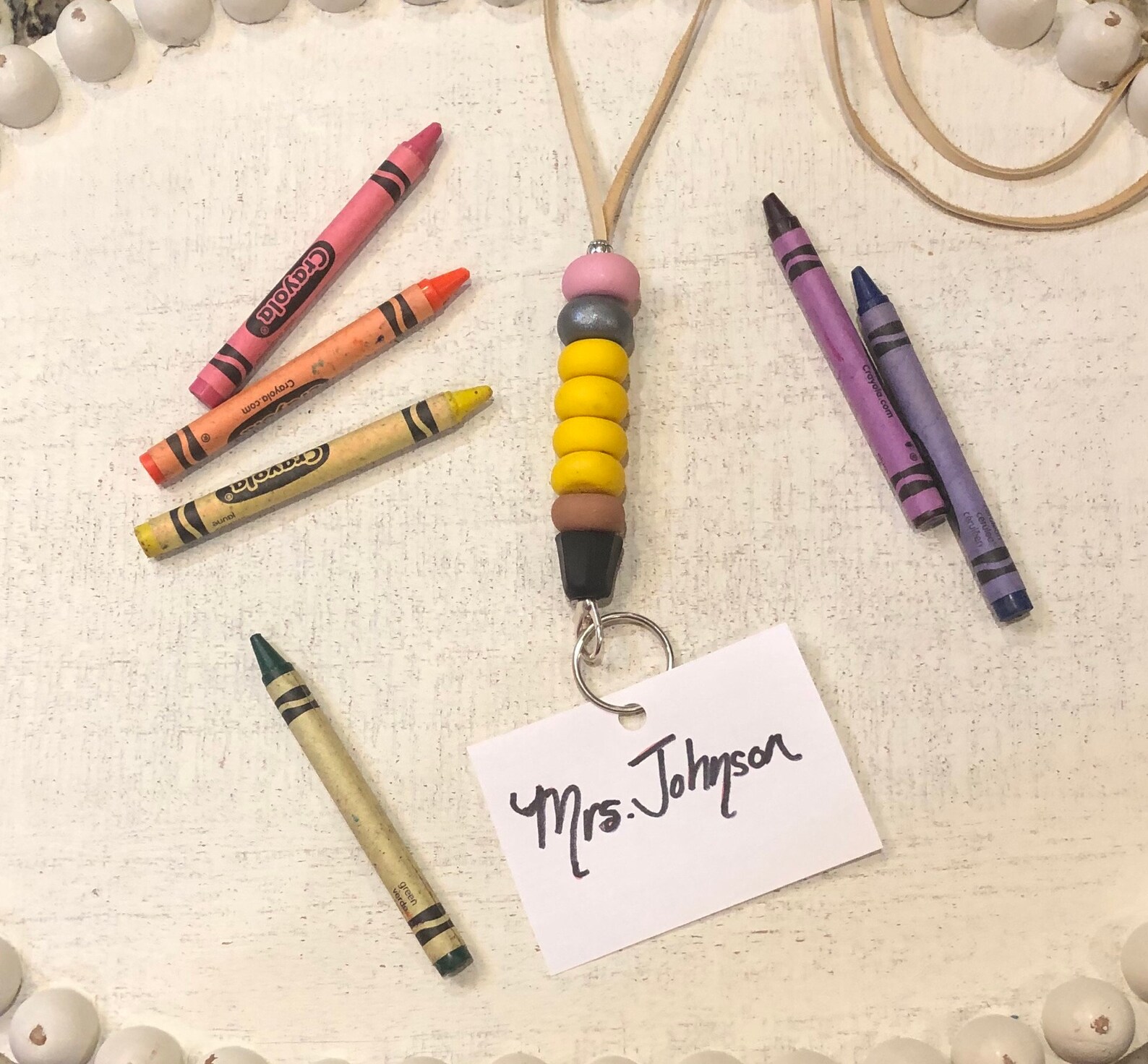 Beaded Pencil Lanyard Etsy