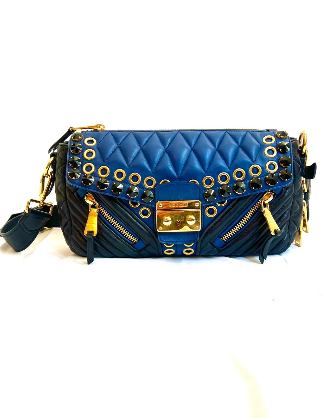 Authentic Miu Miu Biker Handbag - Etsy Authentic Miu Miu Biker Handbag - Etsy