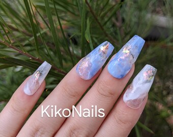 Autumn Nail Fall Nail Brown Nail Brown Press On Nail Etsy