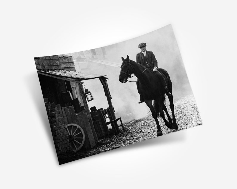 Thomas Shelby Race Horse Print Peaky Blinders Black ...