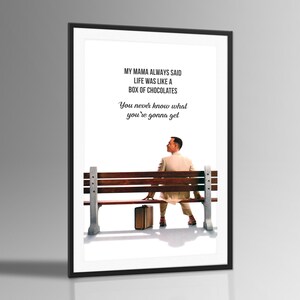 Life Was Like A Box Of Chocolates Forrest Gump Movie Quotes Etsy