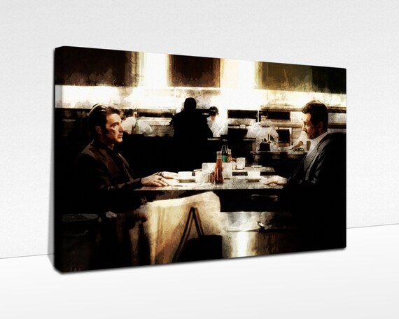 Heat Cafe Scene Canvas Wall Art Framed Print Robert De Etsy