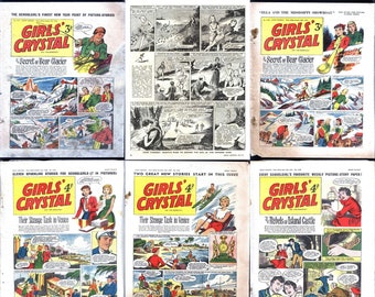 Girls Crystal comic collection. 84 issues of Vintage fashion & teen comics from 1950s. Trixies Diary, Gayne, Adventures, Romance, PDFS