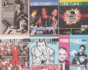 Punk Planet Magazines – 74 Ausgaben 80er- und 90er-Magazin – Punkrock, Punkmusik, Punkmode