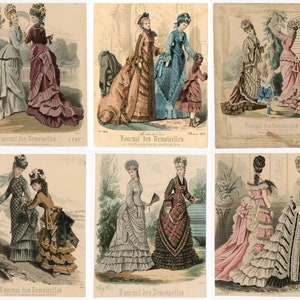 ヴィンテージレディースファッションギャラリー 1855-1920。20世紀/19世紀のヨーロッパの女性のファッションの画像1600枚以上、Jpgs、