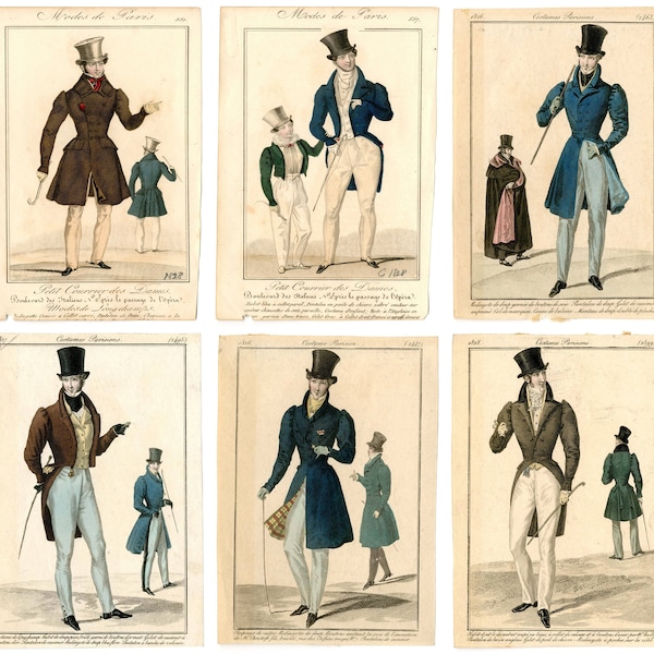 galeries de mode vintage pour hommes de 1790 à 1900. 1000 + images de la mode masculine européenne des 20e et 19e, Jpgs,