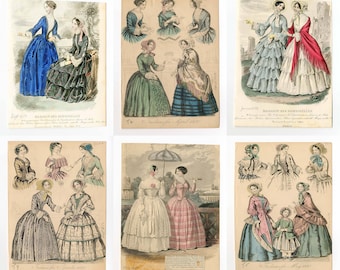 Victorian Catalog Retro Advertising Victorian Womens Clothing Accessories 19th Century Fashion Quilt Backing from Leutenegger BTY