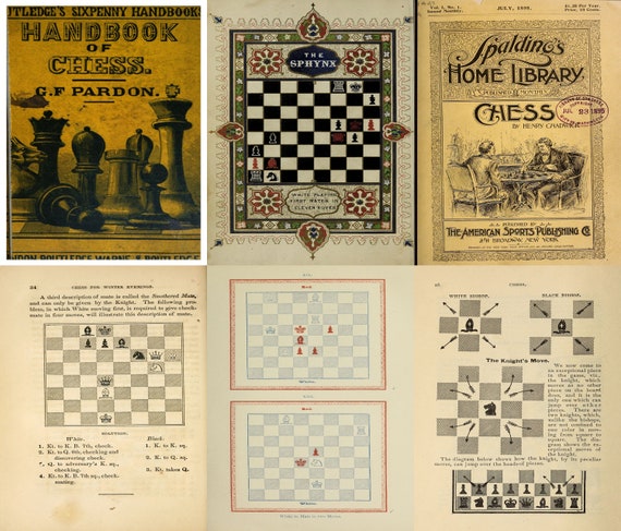 Chess Book Chess Book Collection Old Chess Book Vintage 