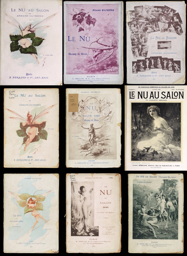 Vintage Nude Art Catalog, 1800s Paris Salons (9 Issues PDF) - Etsy