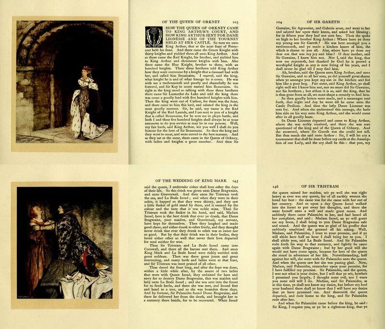 The Romance of King Arthur, 1917. Sir Lancelot, Sir Gareth, Sir