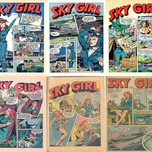 Sky Girl comics collection from Jumbo Comics. Over 400 pages of Sky Girl comic stories from the 1940s. PDF files.
