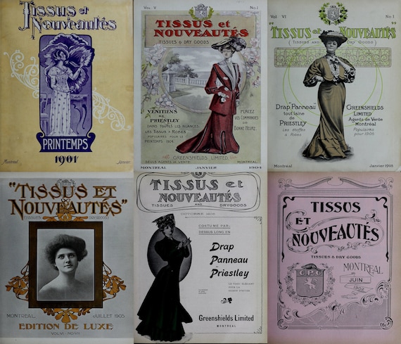 【Special Archives】 80s French vintage French Vintage Fashion Magazines 1900-1905: 71 Issues (PDF) - Etsy