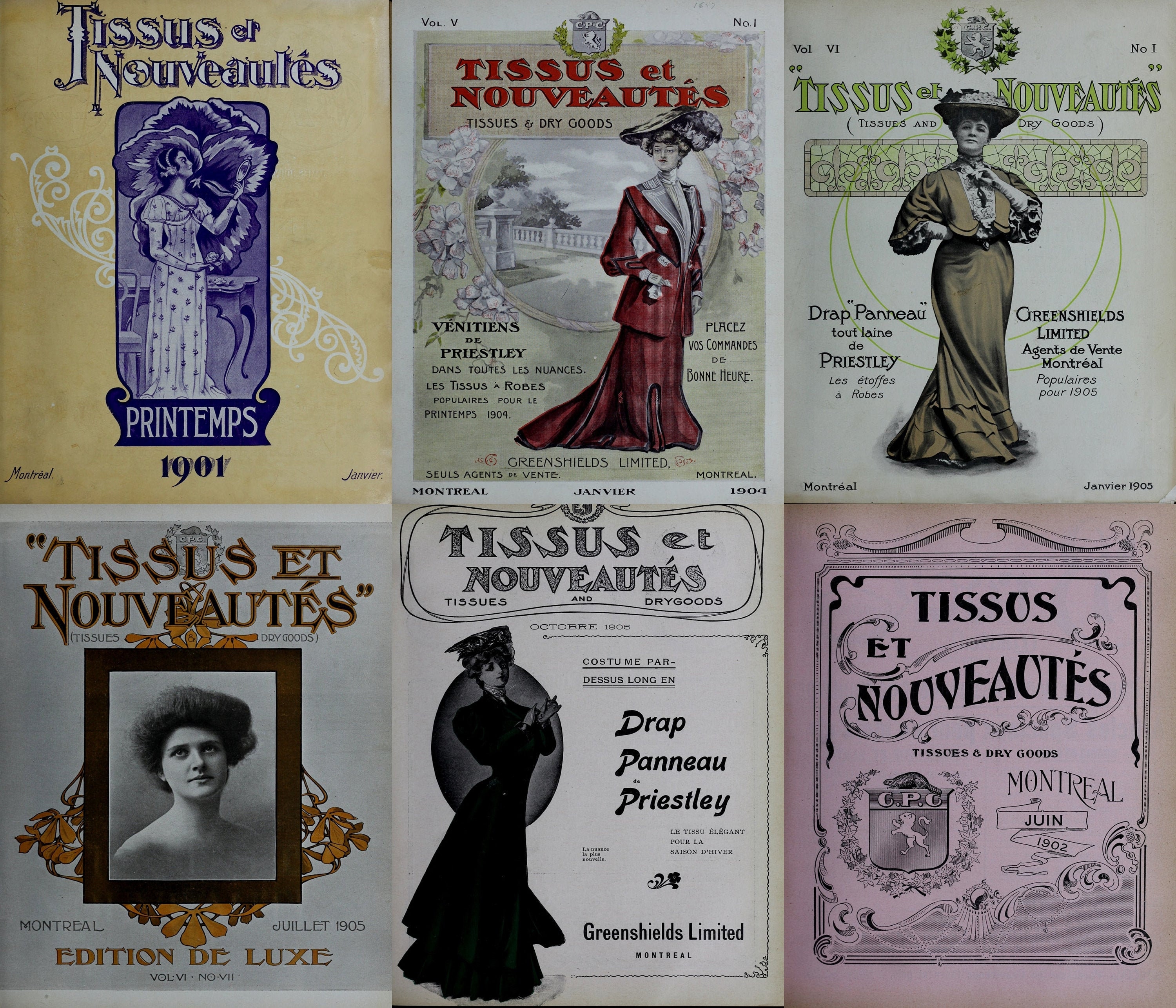 Revistas de moda francesas vintage 1900-1905: 71 números (PDF