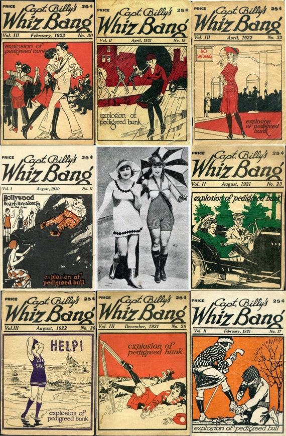 Vintage Captain Billy's Whiz Bang Magazine - 22 Issues (PDF