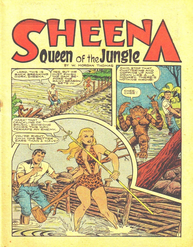 Sheena Queen of the Jungle Comic Collection (pdfs) - Etsy