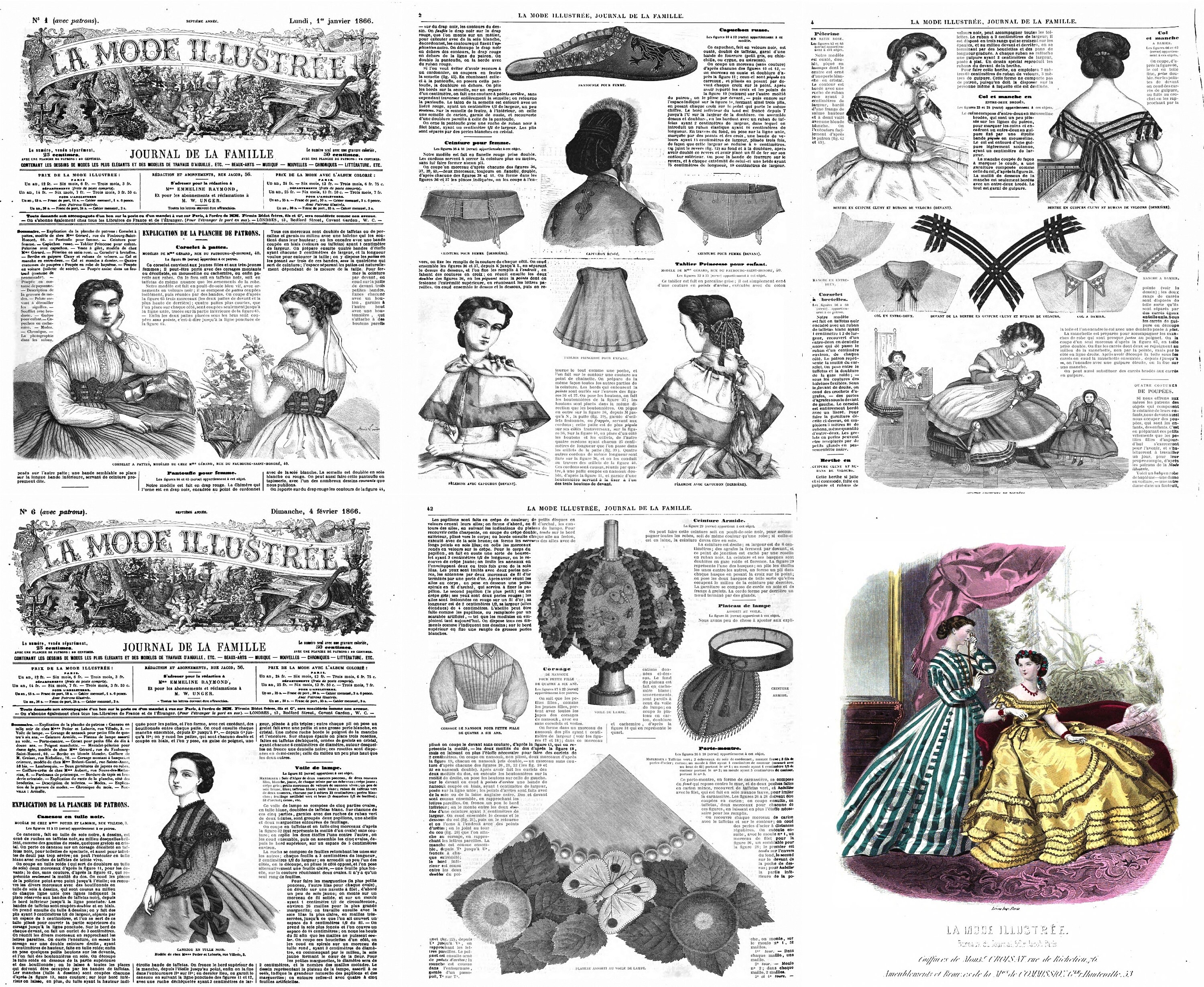 Revue Ancienne La Mode Illustrée - N°42 Du 19 Octobre 1873, édition Originale