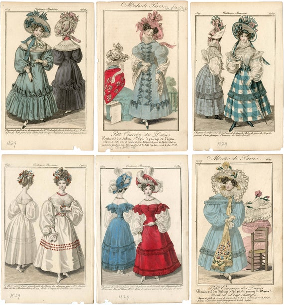 Vintage Ladies Fashion Galleries 1790-1829. 1000 Images of 19th