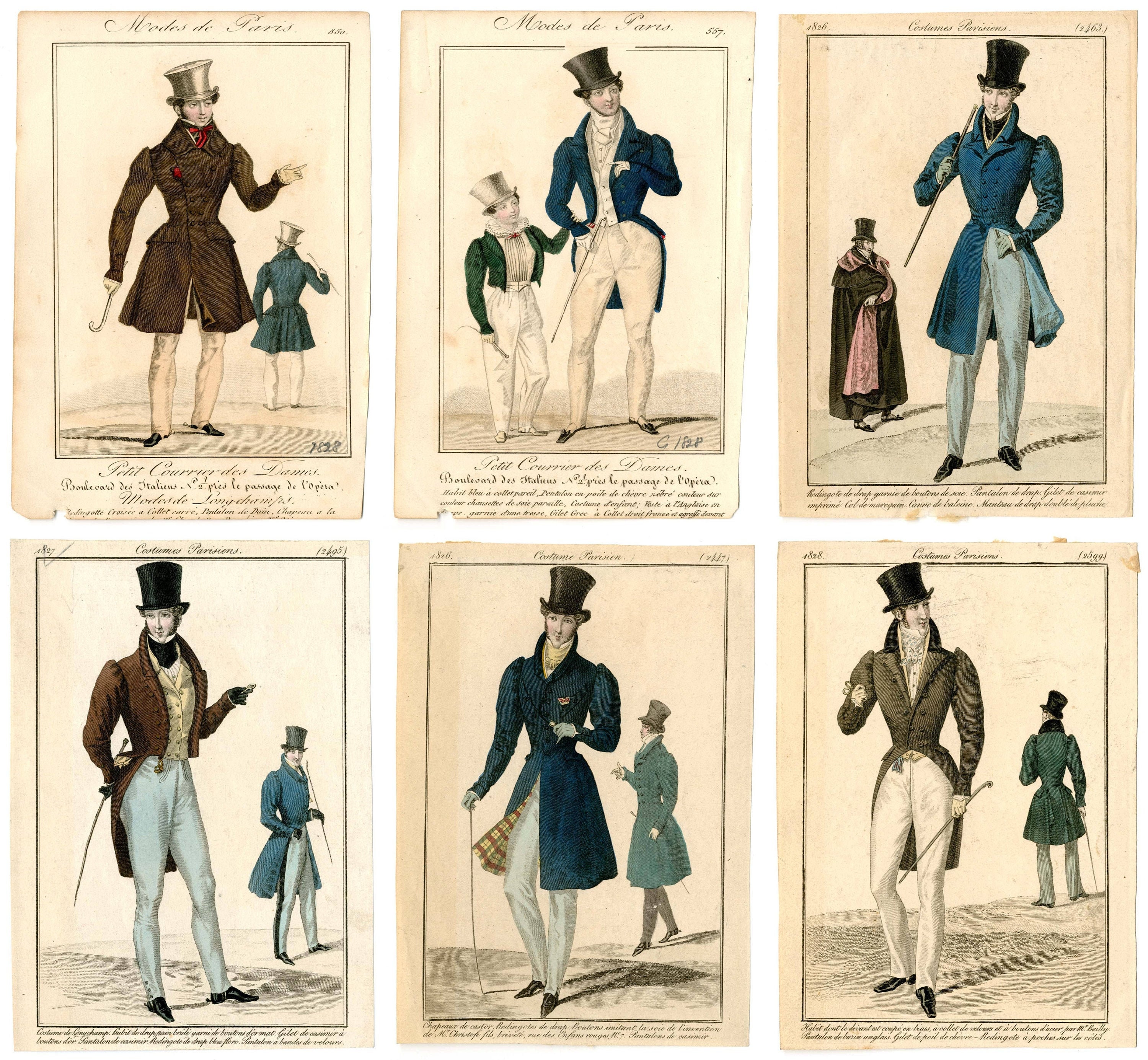 Vintage Mens Fashion Galleries 1790 to 1900. 1000 Images of 20th 19th European Gentlemens Fashion Jpgs Etsy UK