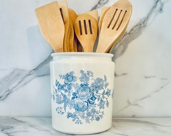 Blue Willow Porcelain Tea Caddy Ringtons - Etsy
