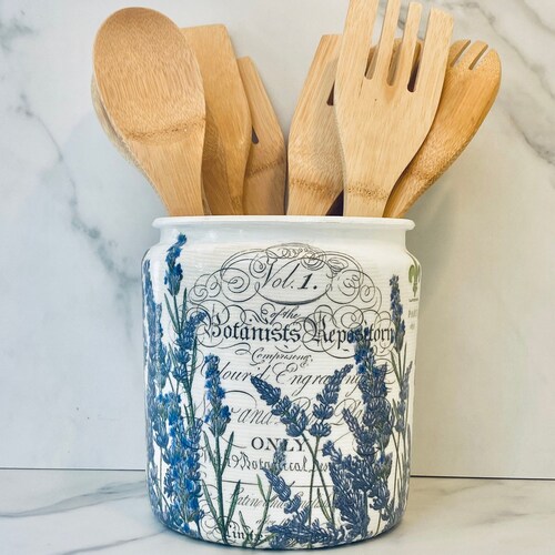 Large Utensil Crock Kitchen Utensil Holder 1 Gallon Crock - Etsy